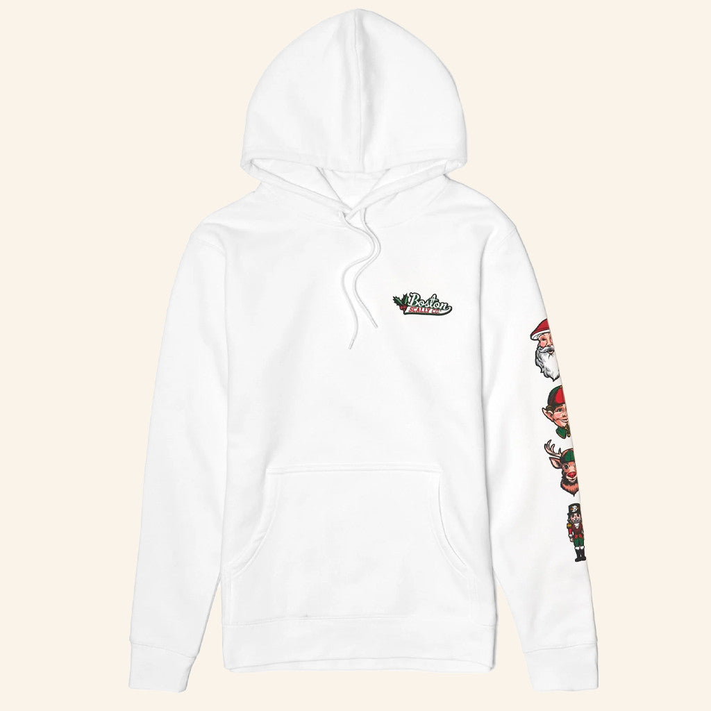 Boston Scally Merch Holiday Icon White Hoodie Christmas Gift Ideas For Him - Gypsysystersgift