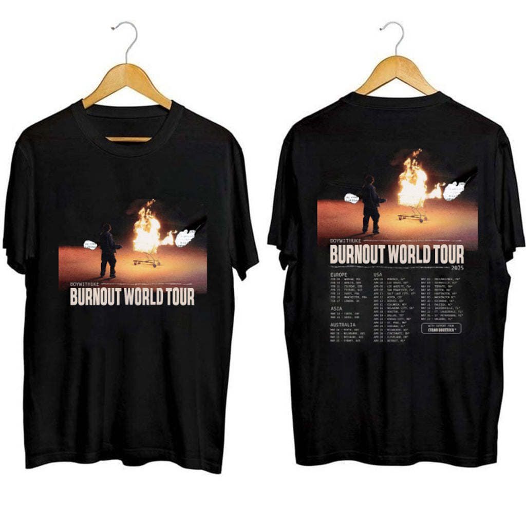 BoyWithUke Burnout World Tour Shirt BoyWithUke Merch Music Lover Gifts For Him - Gypsysystersgift