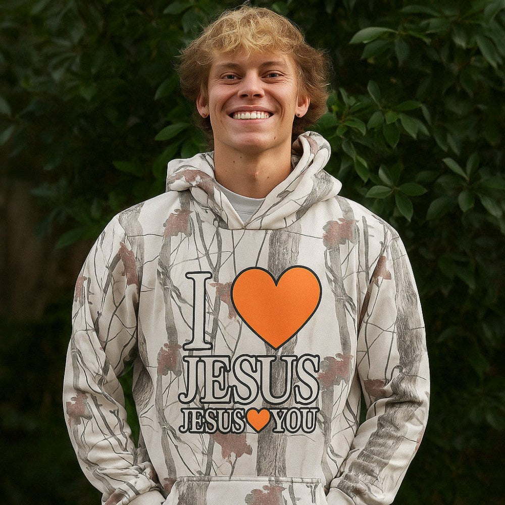Bryce Crawford Merch I Love J J Loves You Camo Hoodie Gifts For Christian - Gypsysystersgift
