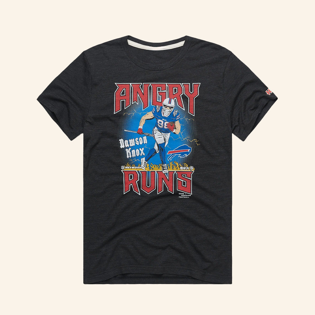 Buffalo Football Dawson Knox Angry Runs T-Shirt Buffalo Football Merch Gifts For Fans - GypsysystersGift