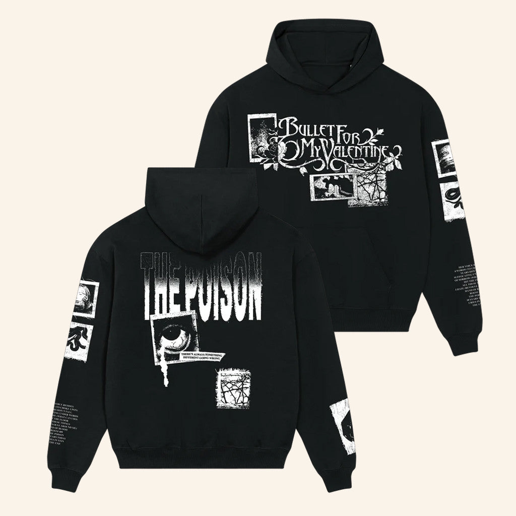 Bullet For My Valentine Merch The Poison Anniversary Black Hoodie Xmas Gifts For Dad - Gypsysystersgift
