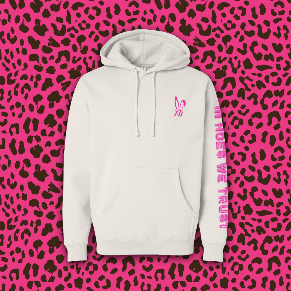 Bunnie XO Merch In Hoes We Trust Hoodie Awesome Mother's Day Gifts 2025 Gift Idea for Him - Gypsysystersgift