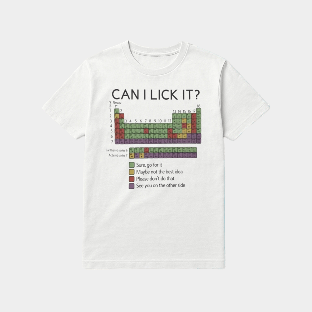 Can I Lick It Chemistry T-Shirt Funny Chemistry Shirts Gifts For Him Her - GypsysystersGift