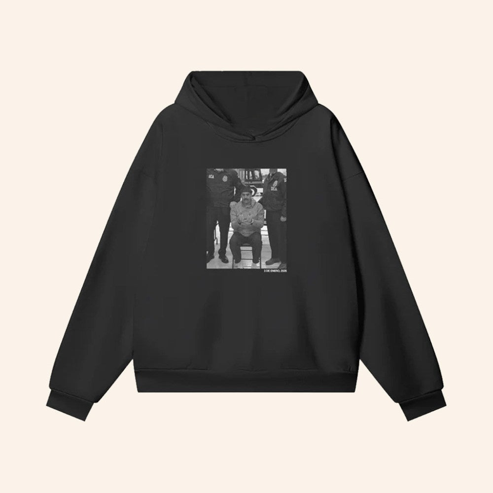 Caracas Merch 3 De Enero Black Hoodie Nicolas Maduro Captured Hoodie Support Venezuela Merch - Gypsysystersgift
