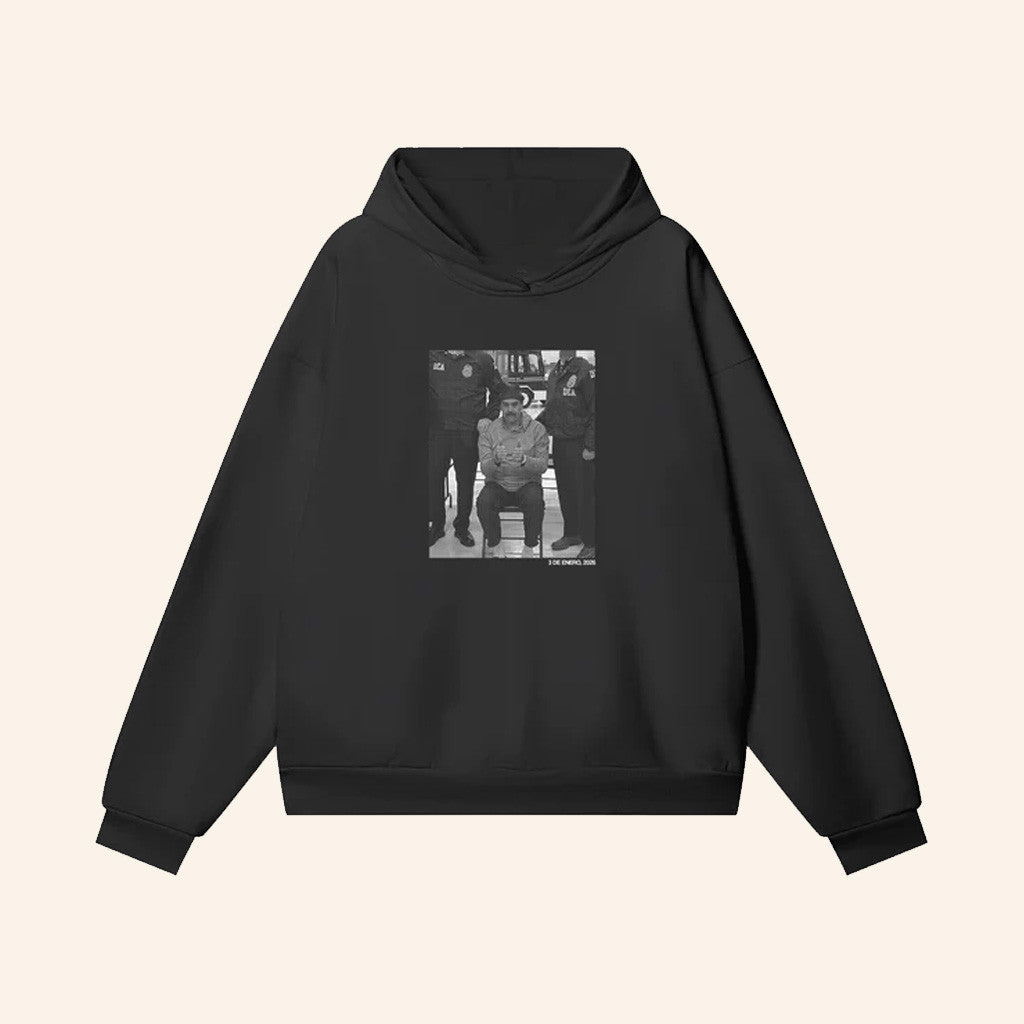 Caracas Merch 3 De Enero Black Hoodie Nicolas Maduro Captured Hoodie Support Venezuela Merch - Gypsysystersgift