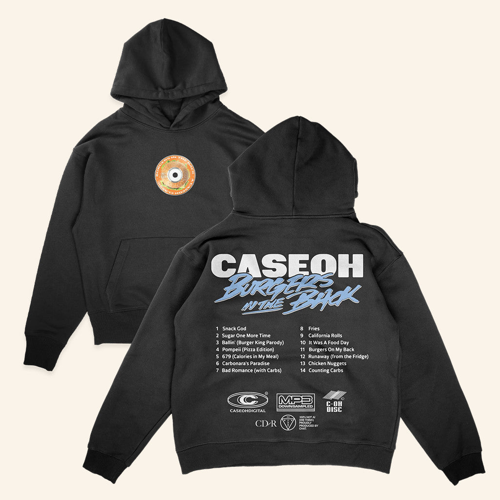 Caseoh Games Merch Caseoh's Burgers In The Back Hoodie Caseoh Merch Gifts For Him - Gypsysystersgift