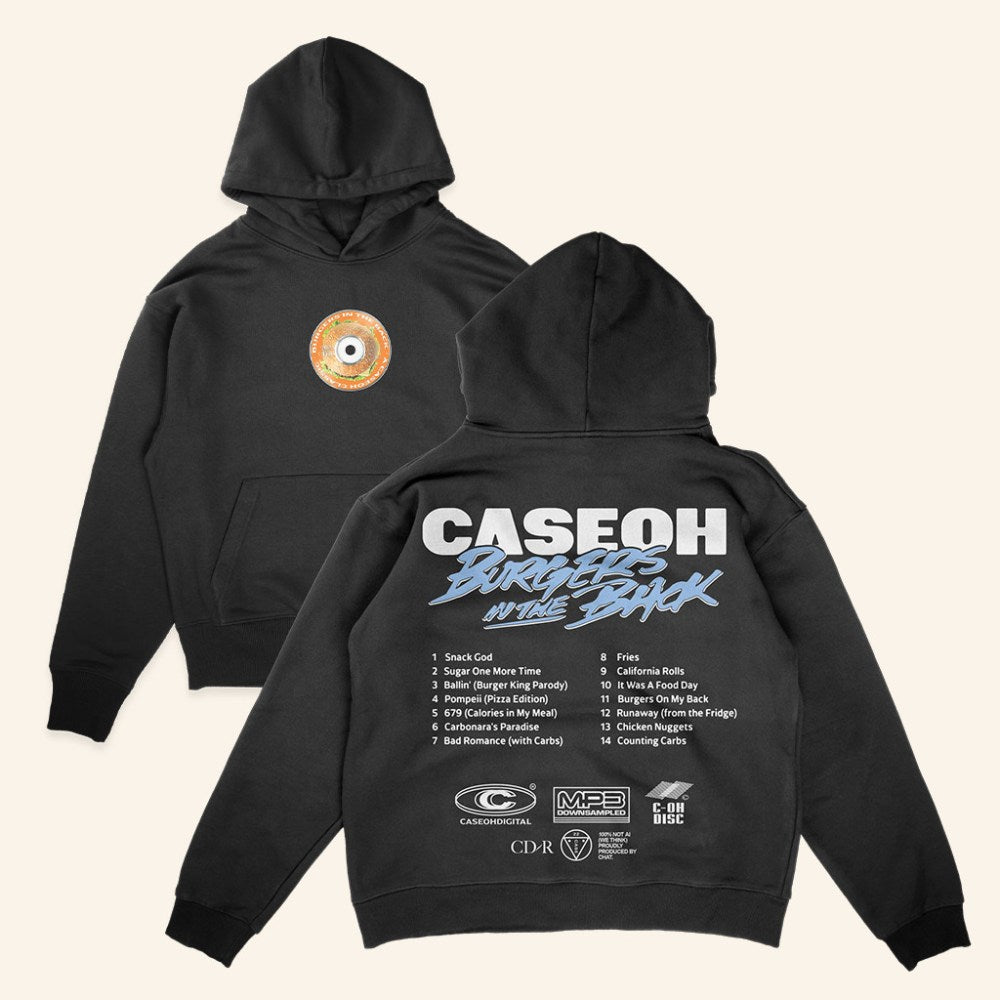 Caseoh Games Merch Caseoh's Burgers In The Back Hoodie Caseoh Merch Gifts For Him - Gypsysystersgift