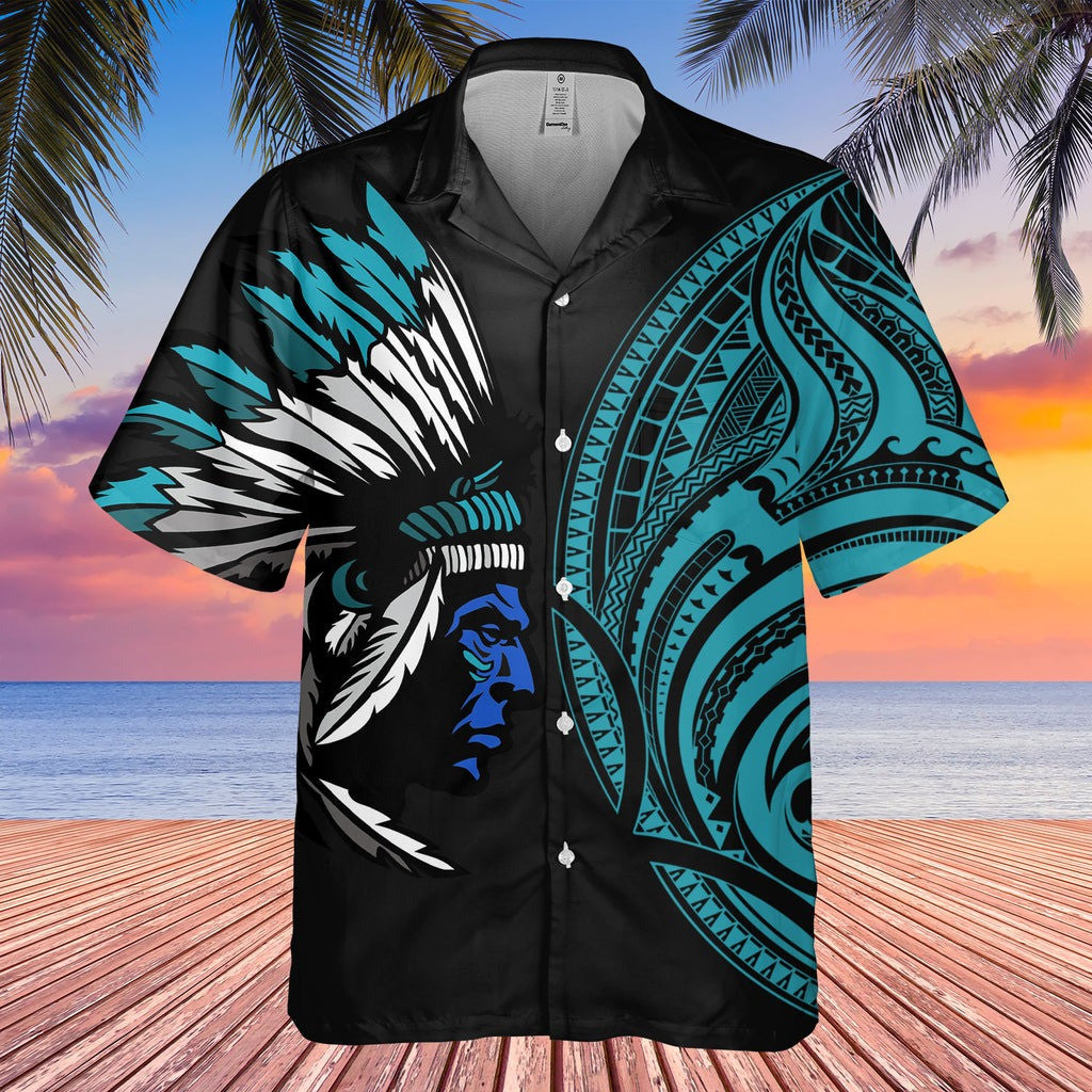 Chief Native American Hawaiian Shirt Native American Print Clothing Unique Gifts For Him - Famerry