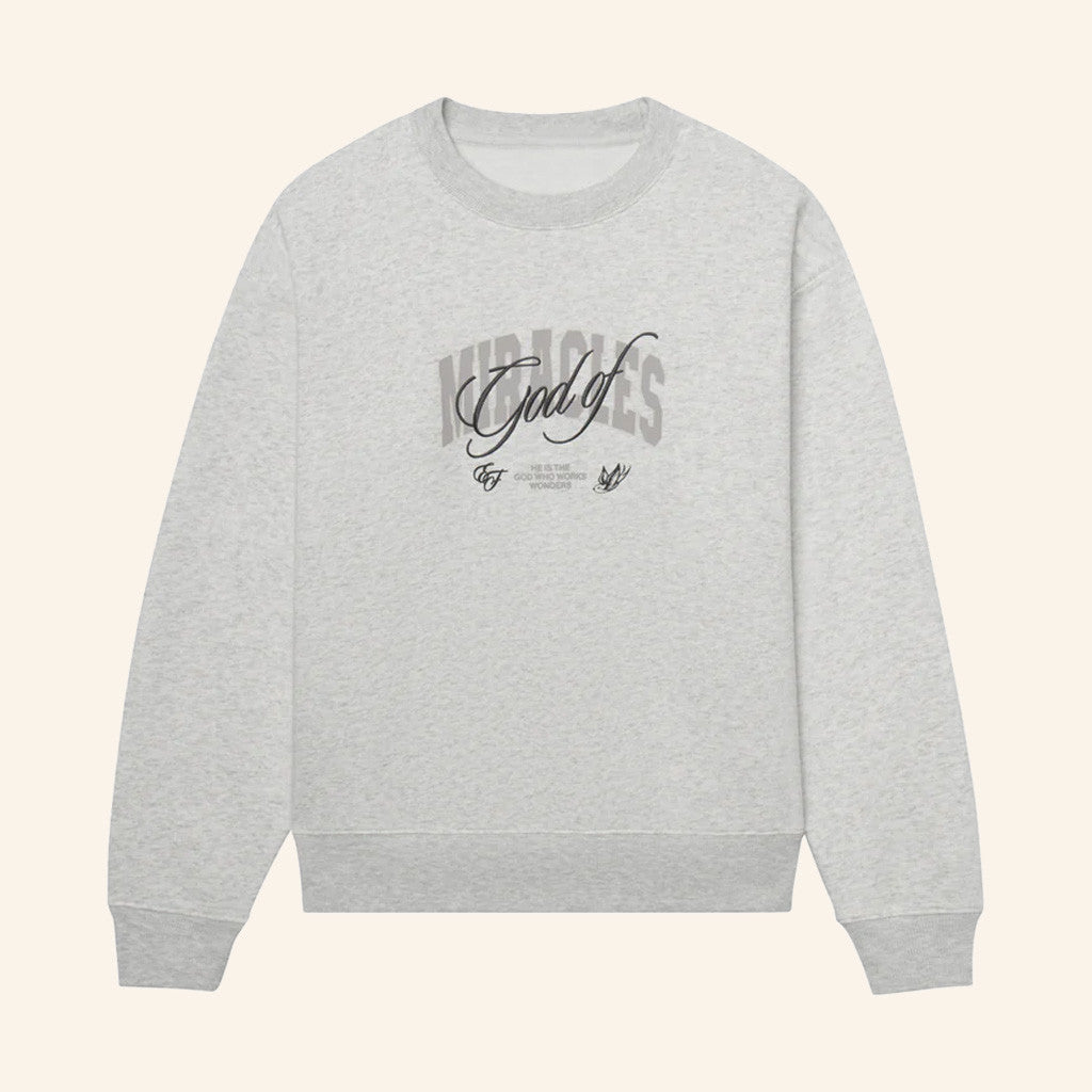 Christian Merch God of Miracles Crewneck Sweatshirt Christmas Gift Ideas For Mom - Gypsysystersgift