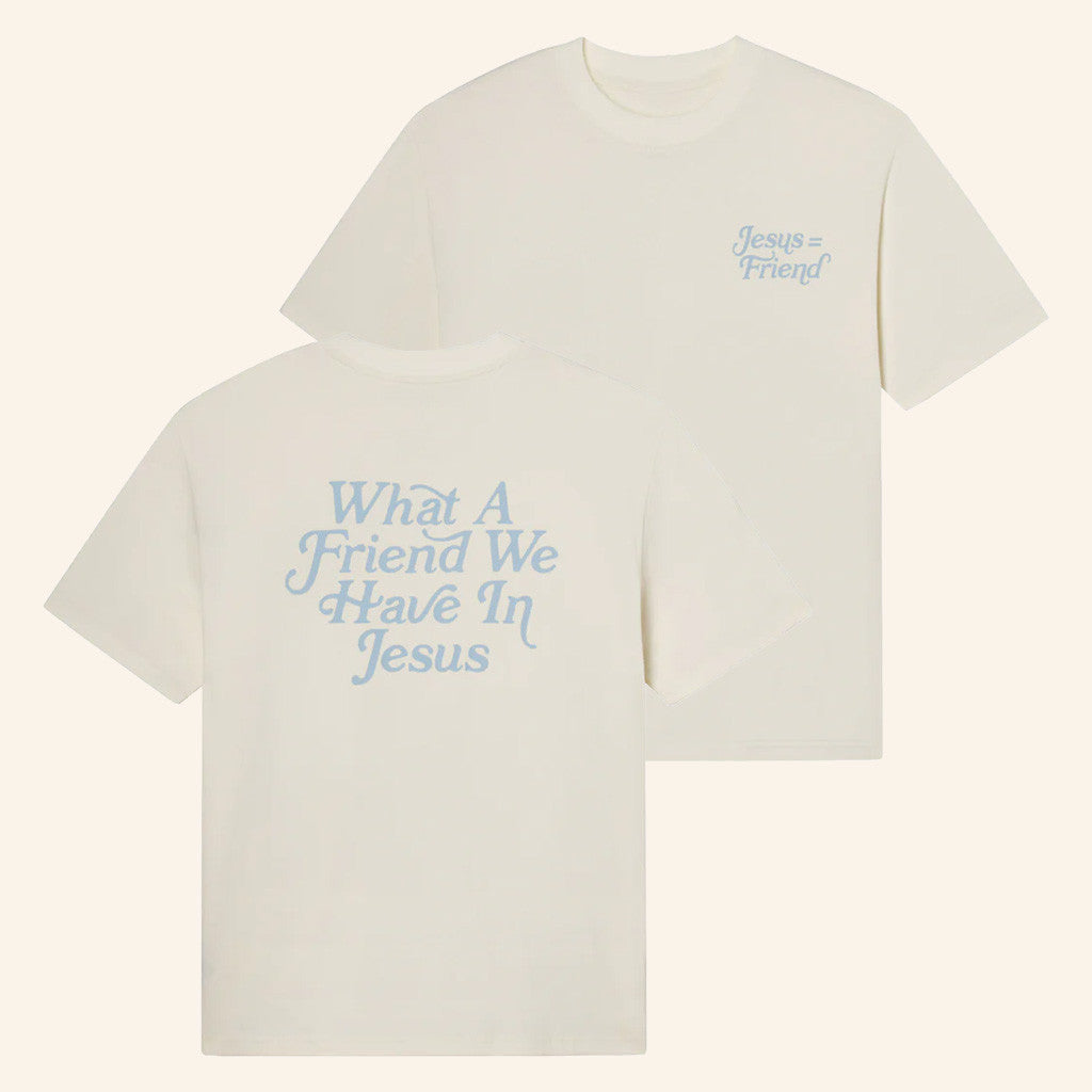 Christian Merch What A Friend In Jesus T-Shirt Faith Based Gifts For Him - Gypsysystersgift