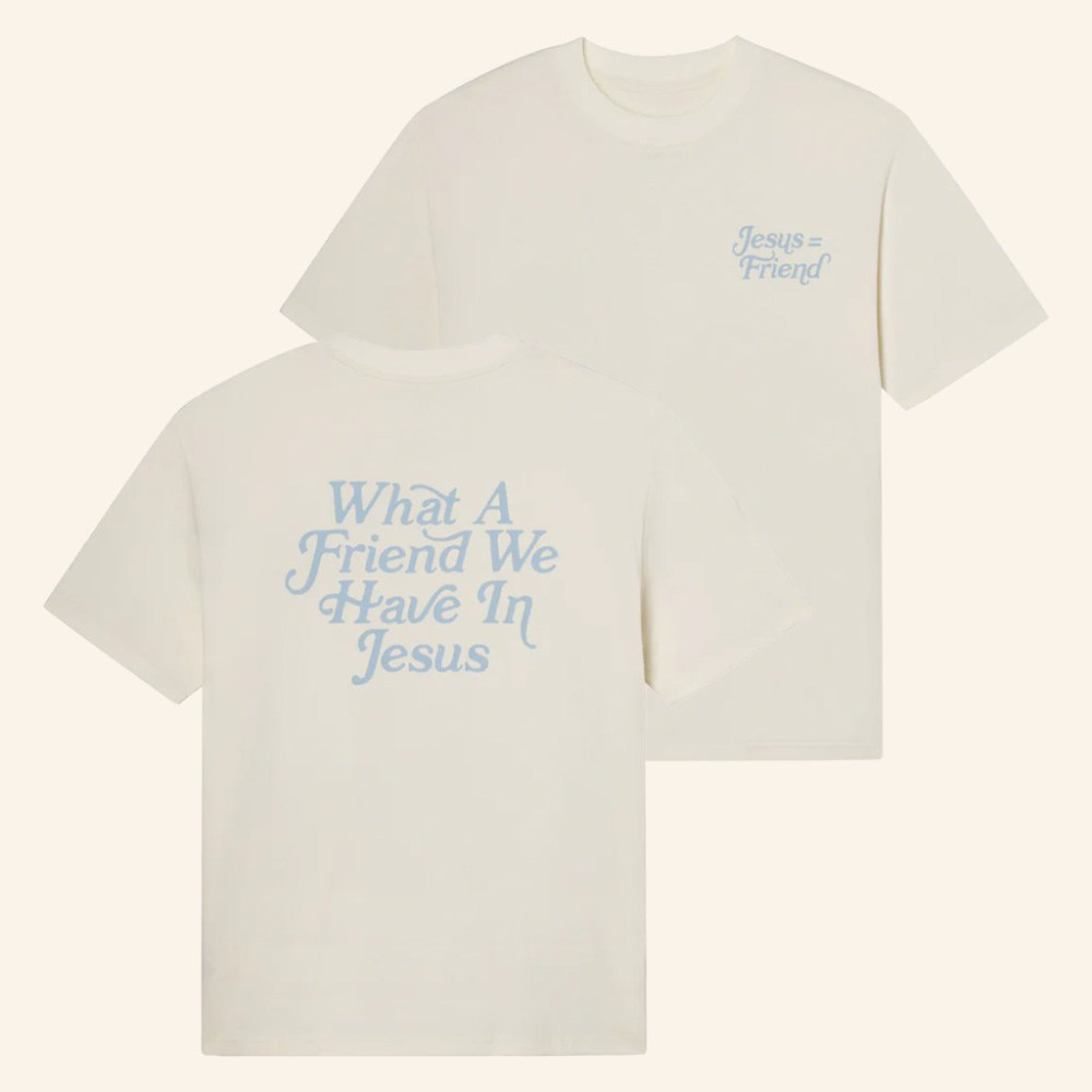 Christian Merch What A Friend In Jesus T-Shirt Faith Based Gifts For Him - Gypsysystersgift