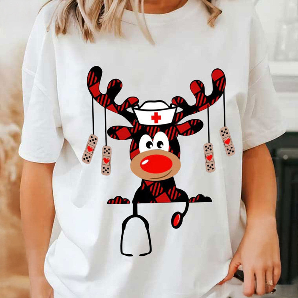 Christmas Nurse Stethoscope Santa Shirt Cute Xmas T-Shirt Christmas Gifts For Nurse - Gypsysystersgift