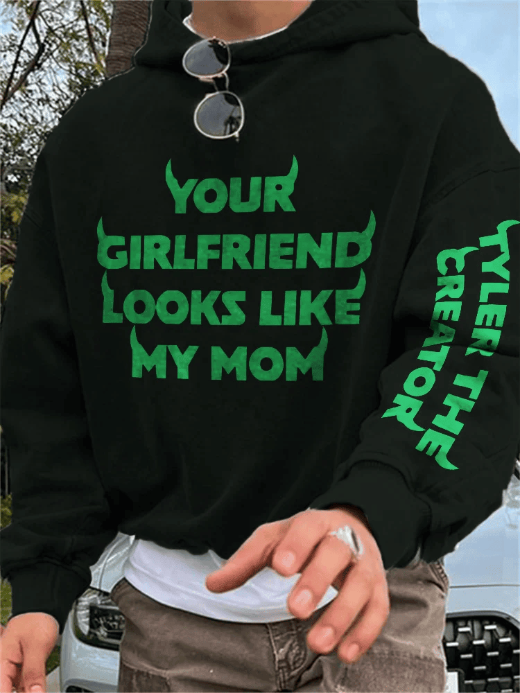 Chromakopia Tour Merch Hoodie Your Girlfriend Looks Like My Mom Hoodie Music Fan Gifts - Gypsysystersgift
