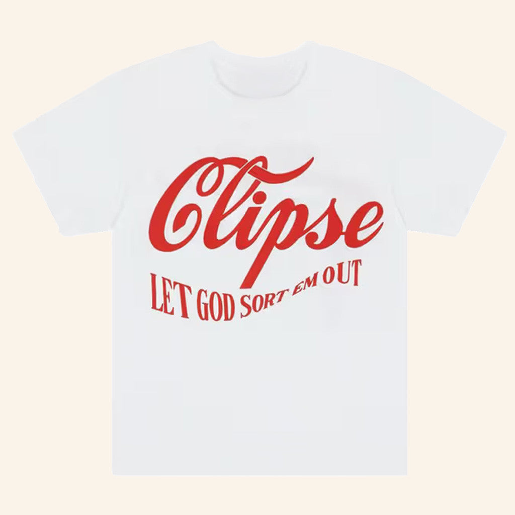 Clipse Merch Denim Tears x Clipse Let God Sort Em Out T-Shirt Gifts For Hip Hop Fans - GypsysystersGift