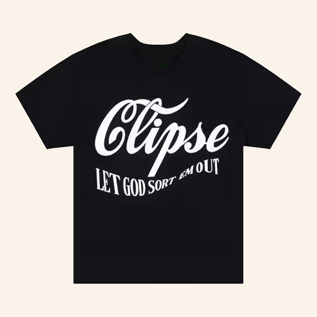 Clipse Merch Denim Tears x Clipse Let God Sort Em Out T-Shirt Gifts For Rap Lovers - GypsysystersGift