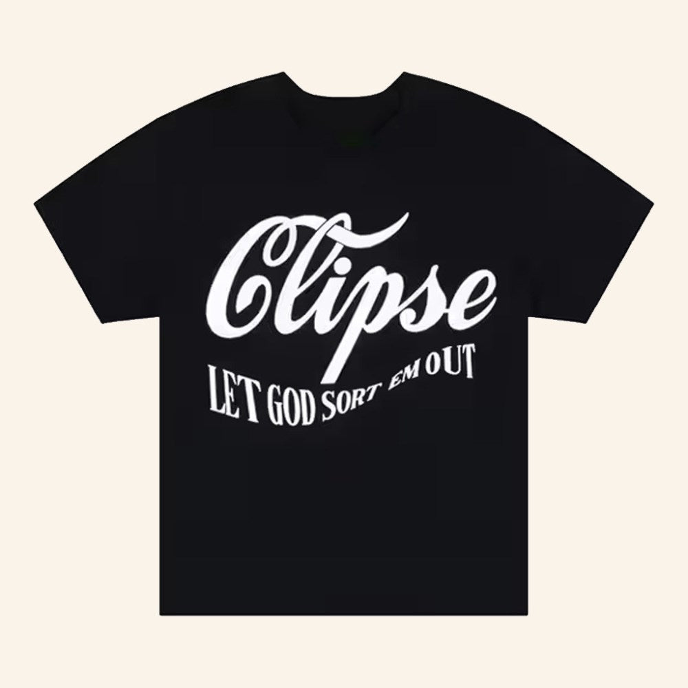 Clipse Merch Denim Tears x Clipse Let God Sort Em Out T-Shirt Gifts For Rap Lovers - GypsysystersGift