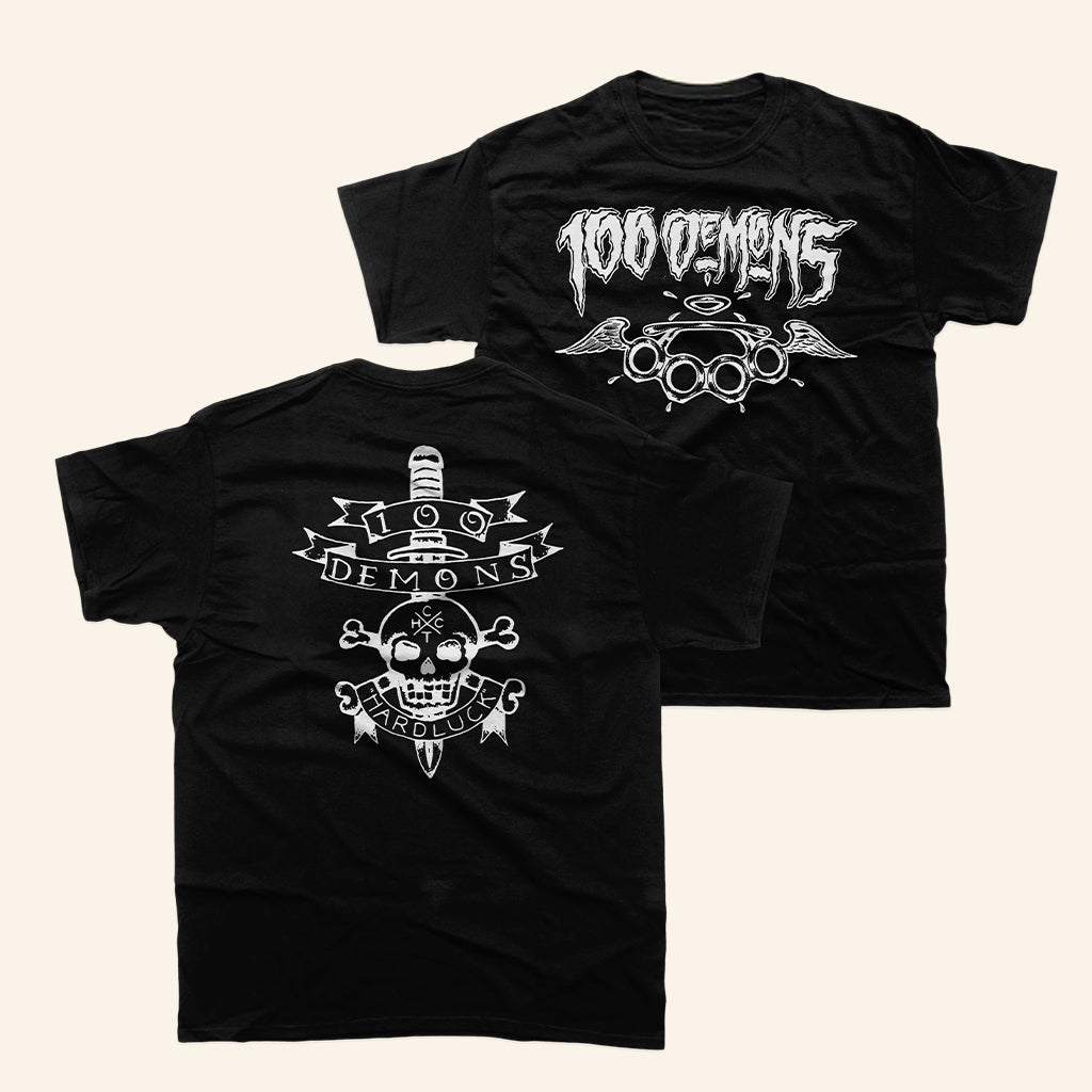 Closed Casket Activities Merch 100 Demons Brass Knuckles T-Shirt Gifts For Him - GypsysystersGift