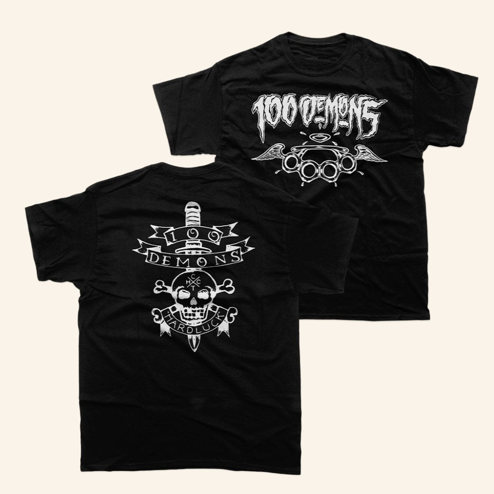 Closed Casket Activities Merch 100 Demons Brass Knuckles T-Shirt Gifts For Him - GypsysystersGift