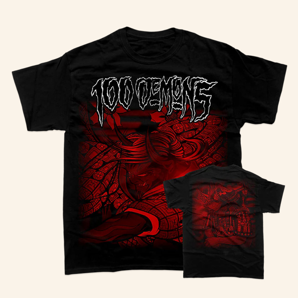 Closed Casket Activities Merch 100 Demons Samurai Black T-Shirt Present For Him - GypsysystersGift