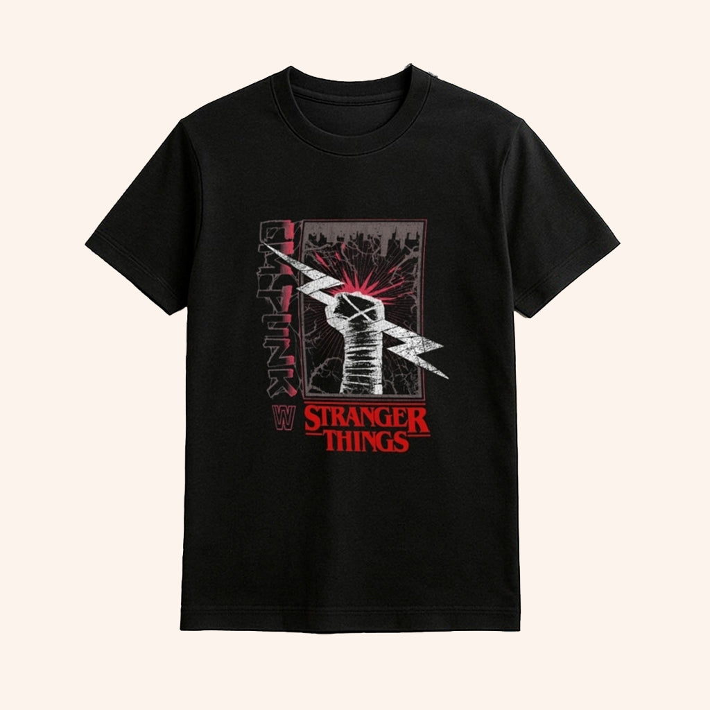 CM Punk WWE X Stranger Things T-Shirt Fan Merch Gifts Ideas For Him - GypsysystersGift