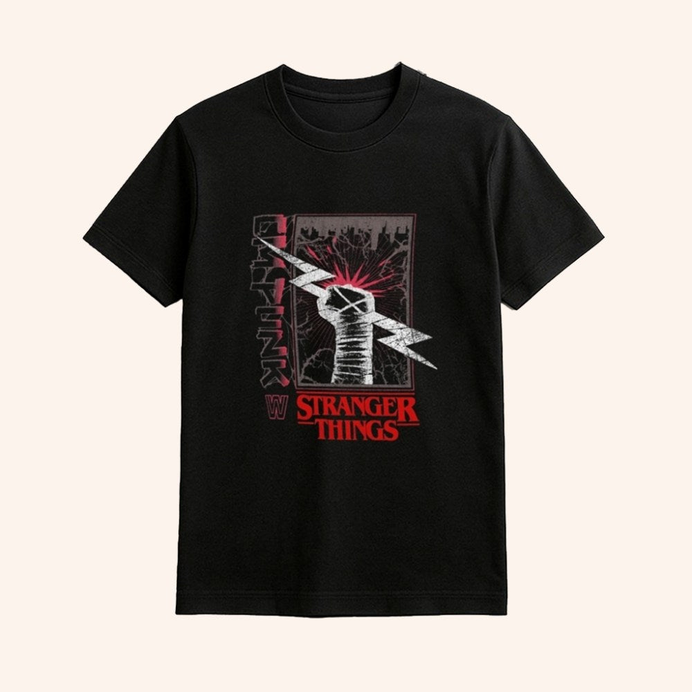 CM Punk WWE X Stranger Things T-Shirt Fan Merch Gifts Ideas For Him - GypsysystersGift