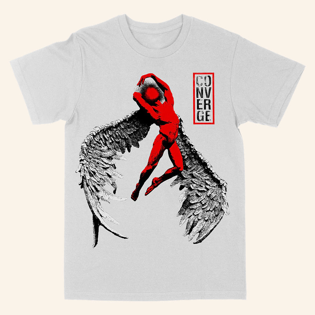 Converge Merch Converge Fallen Angel White T-Shirt Birthday Present For Him - Gypsysystersgift