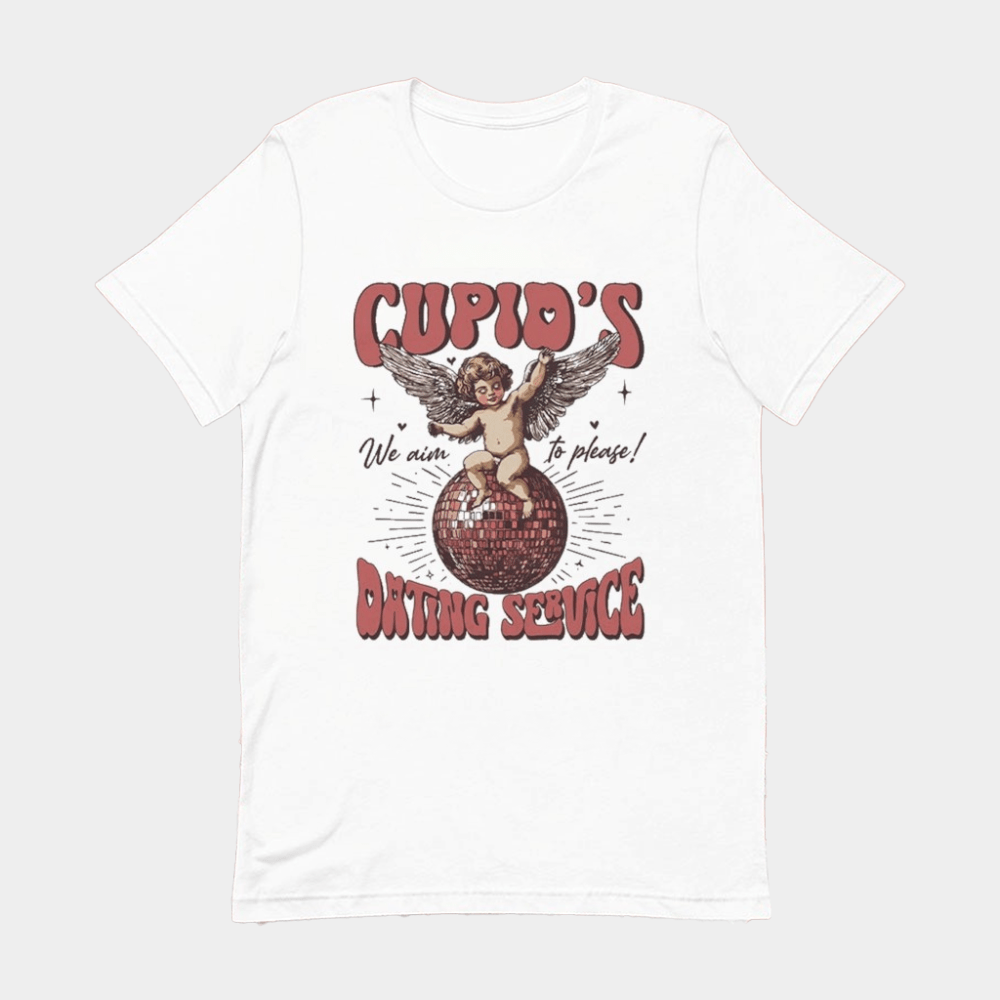 Cupid's Dating Service We Ain't To Please Disco T-Shirt Valentines Gifts For Him - GypsysystersGift