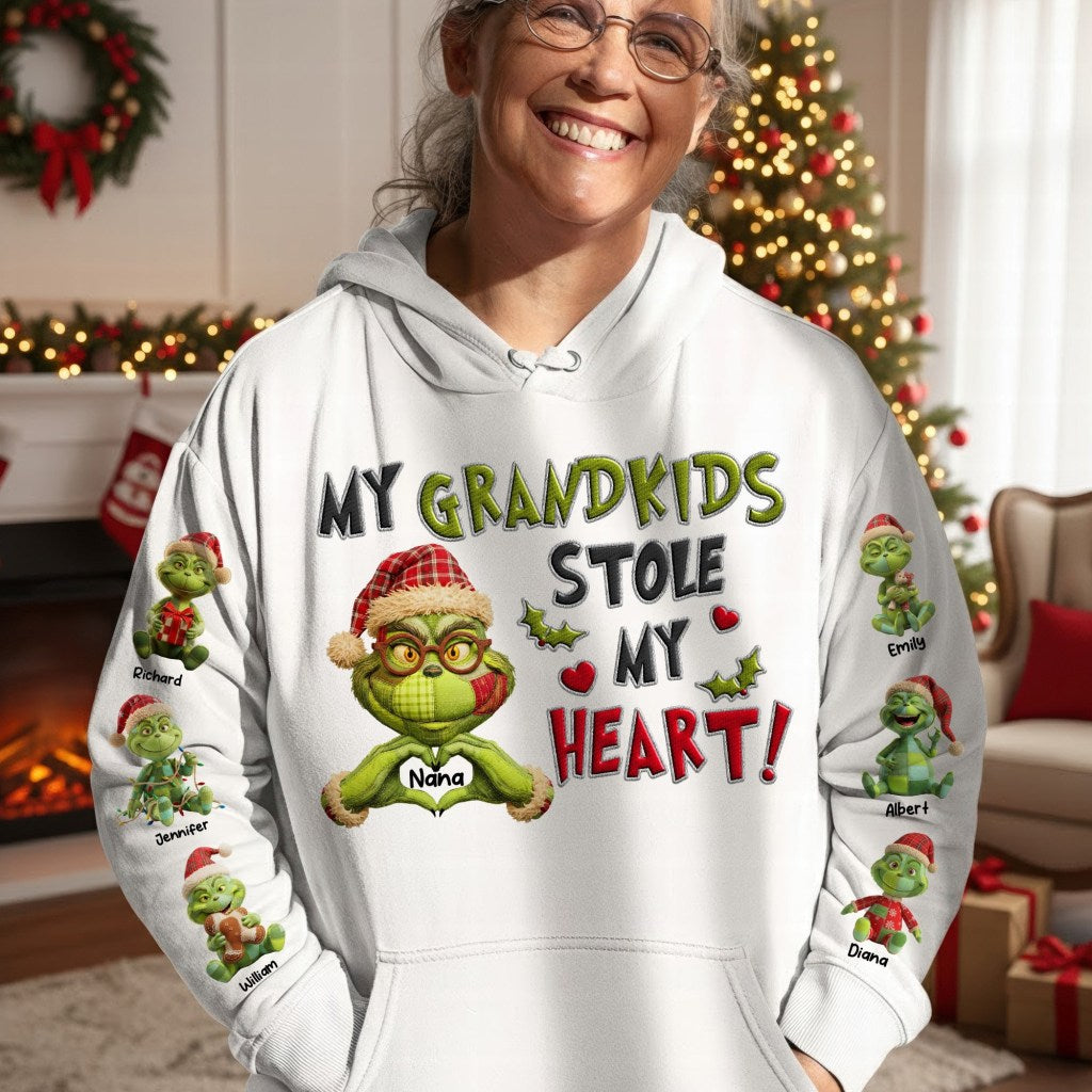 Cute Grandkids 3D Shirt - Personalized Gifts For Grandma - Funny Gift Ideas For Christmas Party Game - Gypsysystersgift