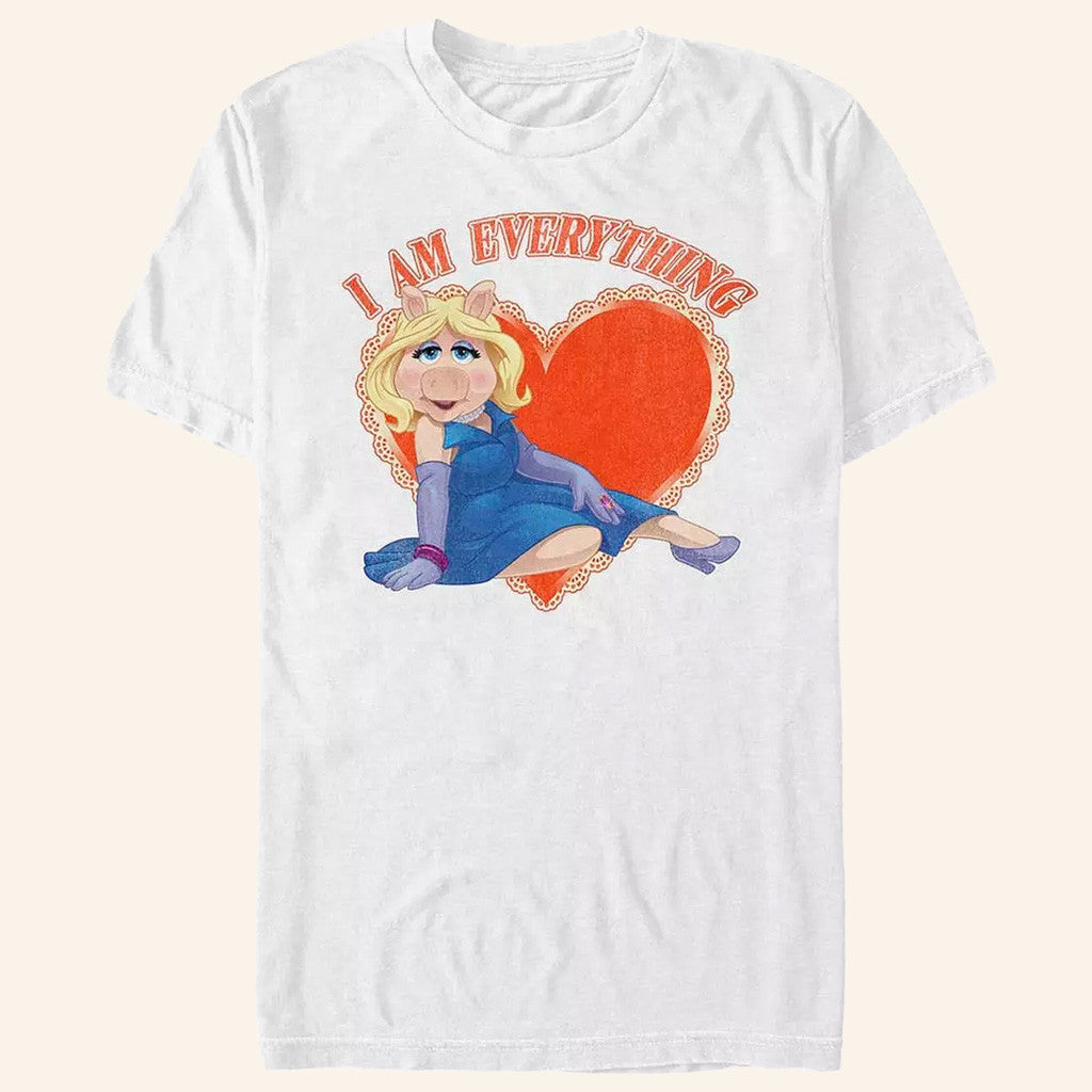 D Valentines Merch The Muppets Miss Piggy I Am Everything T-Shirt Great Gifts For Wife - GypsysystersGift