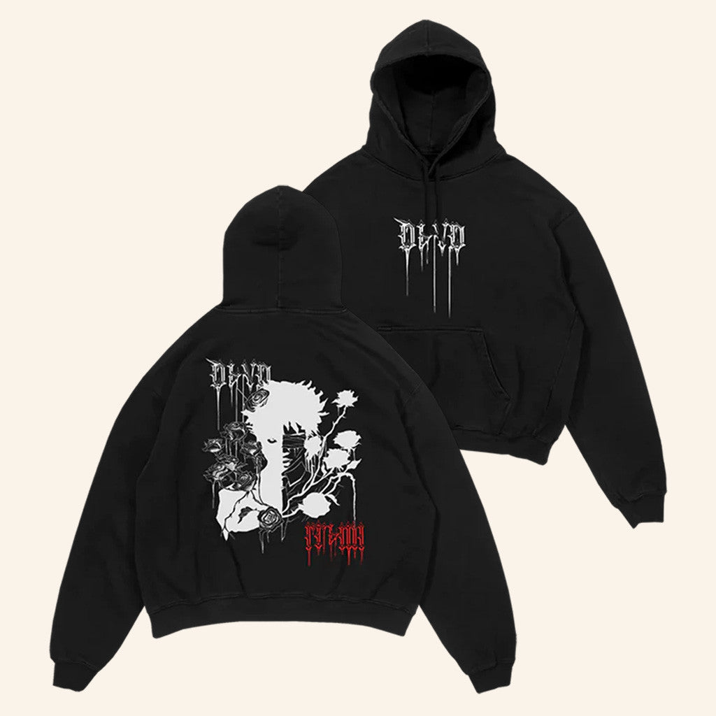 D4Vd Merch Splitting Image Black Hoodie Presents For Music Lovers - Gypsysystersgift