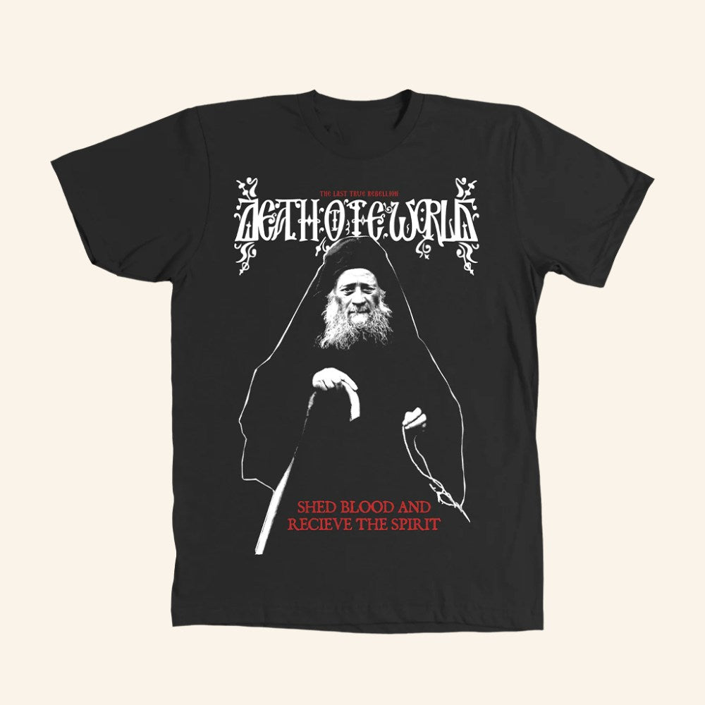 Death To The World Merch Saint Joseph Shirt Shed Blood And Receive The Spirit T-Shirt Gifts - GypsysystersGift
