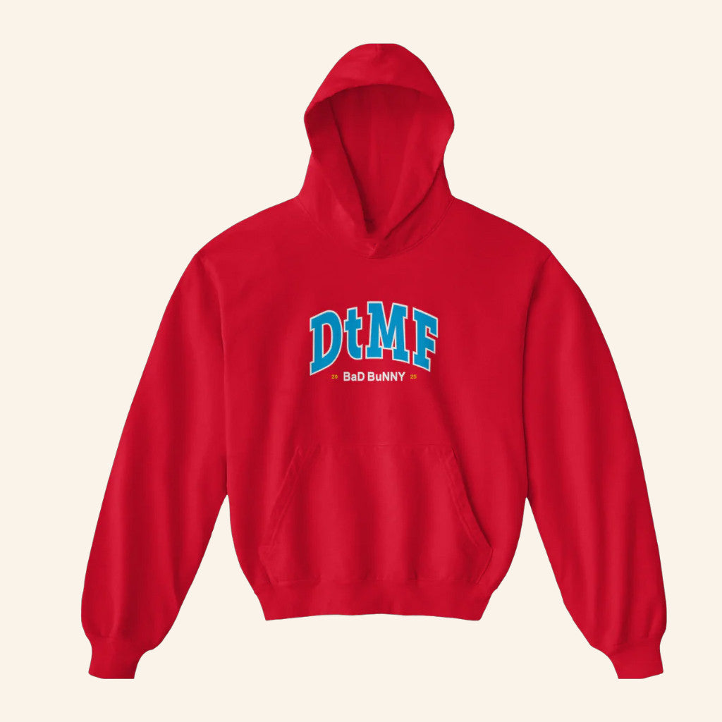 Debi Tirar Mas Fotos Merch DTMF Red Hoodie Christmas Present Ideas For Boyfriend - Gypsysystersgift