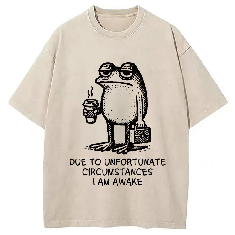 Decadent Frog Washed T-Shirt Soft Cotton Daily Wear Tee Gifts For Him - Gypsysystersgift