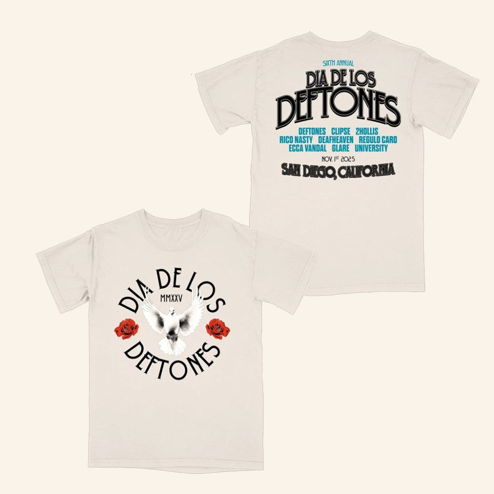 Deftones Merch Dove Dia De Los Deftones T-Shirt Christmas Gift Ideas For Friends - Gypsysystersgift