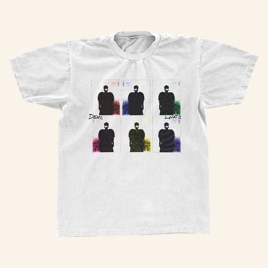 Demi Lovato Merch Collage White T-Shirt Music Lover Gift Ideas For Him - GypsysystersGift