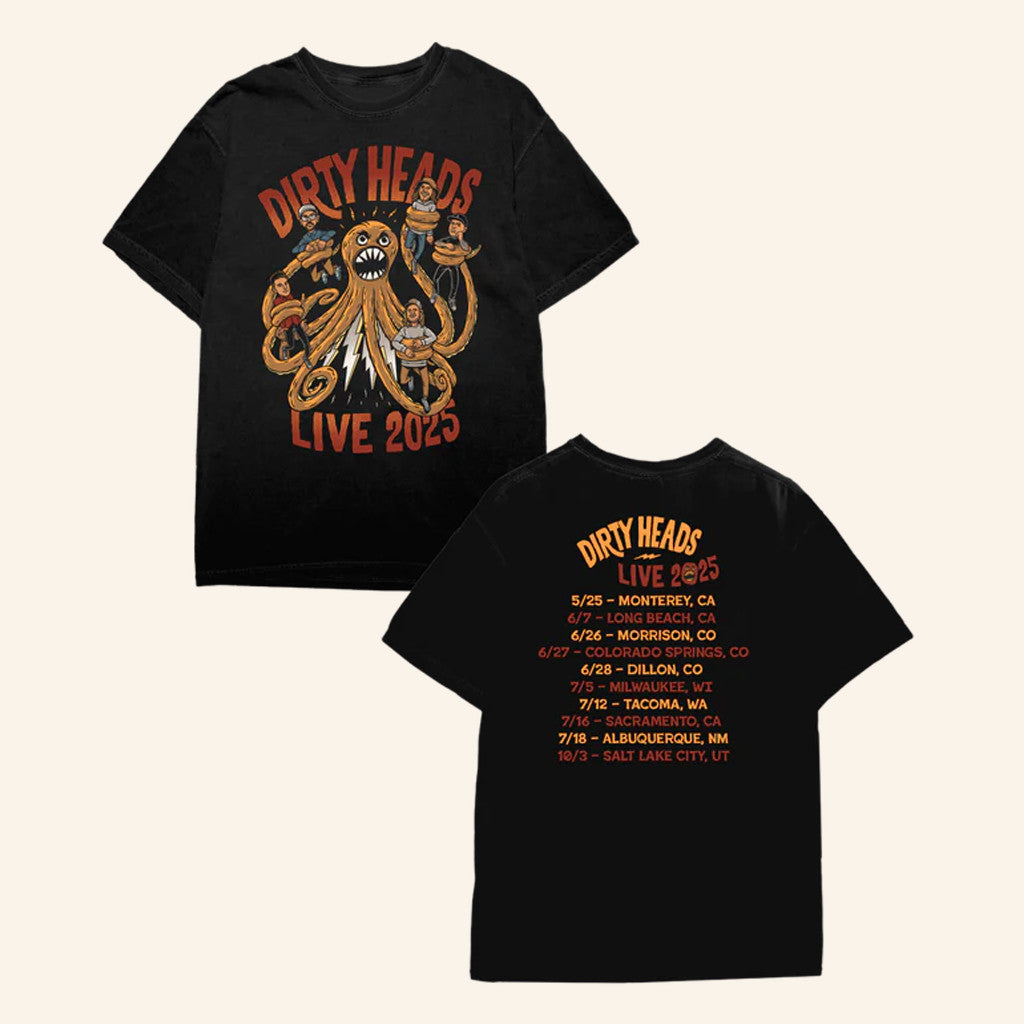 Dirty Heads Merch Live 2025 Tour T-Shirt Best Gifts For Rock Fans - Gypsysystersgift