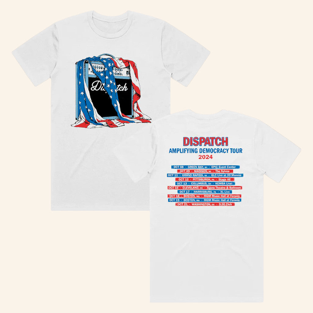 Dispatch Merch Dispatch Amplifying Democracy Tour T-Shirt Christmas Gifts For Him - Gypsysystersgift