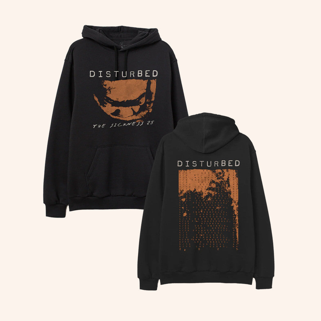 Disturbed Merch The Sickness Tour 2025 Hoodie Music Lover Gifts For Him - Gypsysystersgift