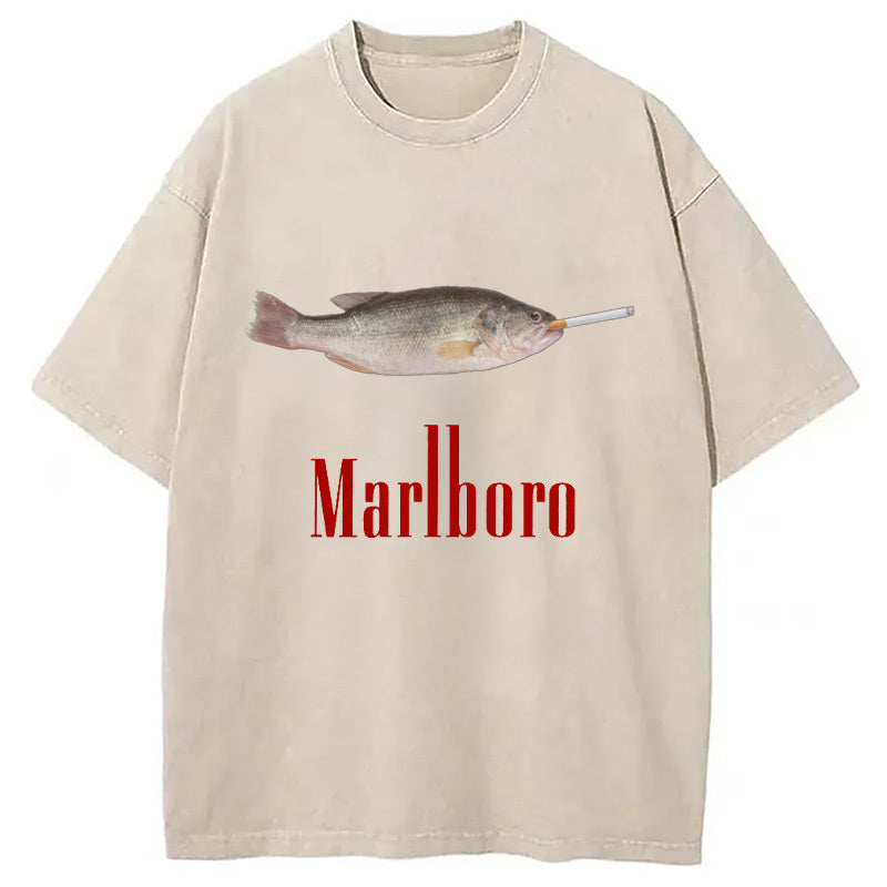 Dope Ass Fish Washed T-Shirt Funny Aesthetic Trendy Apparel Gifts For BFF - Gypsysystersgift