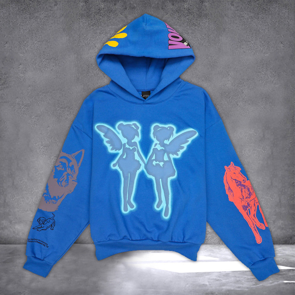 Drake Blue Hoodie FATD For All The Dogs Hoodie Drake Merch 2024 - Gypsysystersgift