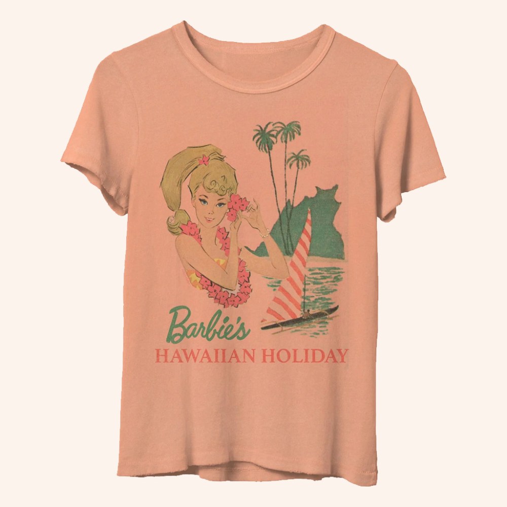 Dress Code Clothing Merch Junk Food Womens Barbies Hawaiian Holiday T-Shirt Gifts For Wife - Gypsysystersgift