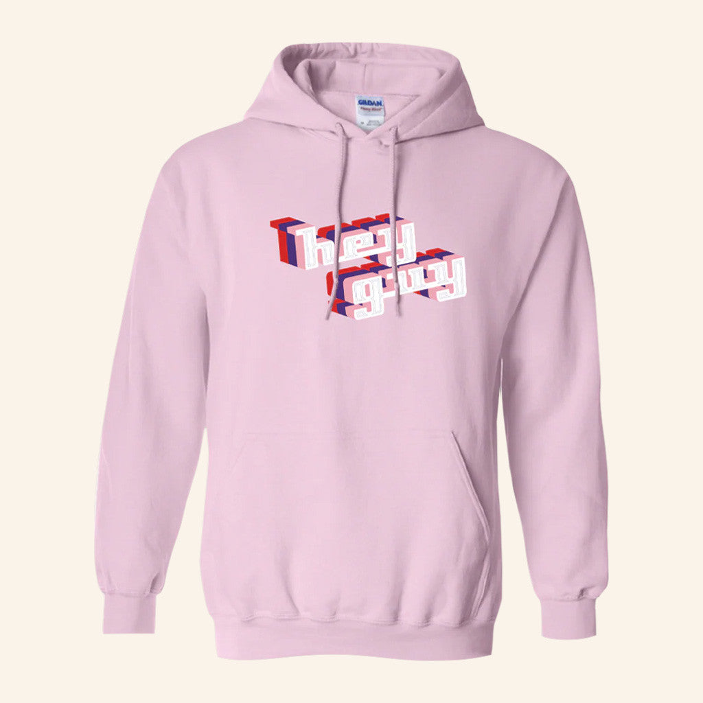 Drew Gooden Merch Hey Guy Pink Hoodie Birthday Gift For Friends - Gypsysystersgift