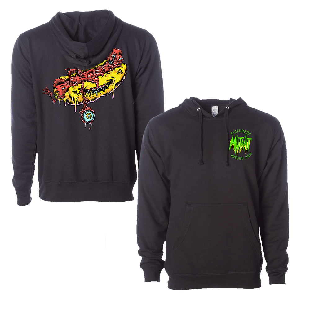 Drew Gooden Merch Hoodie Mutant Hot Dog Black Hoodie Gifts For Fan Father's Day Gift for Dad - Gypsysystersgift