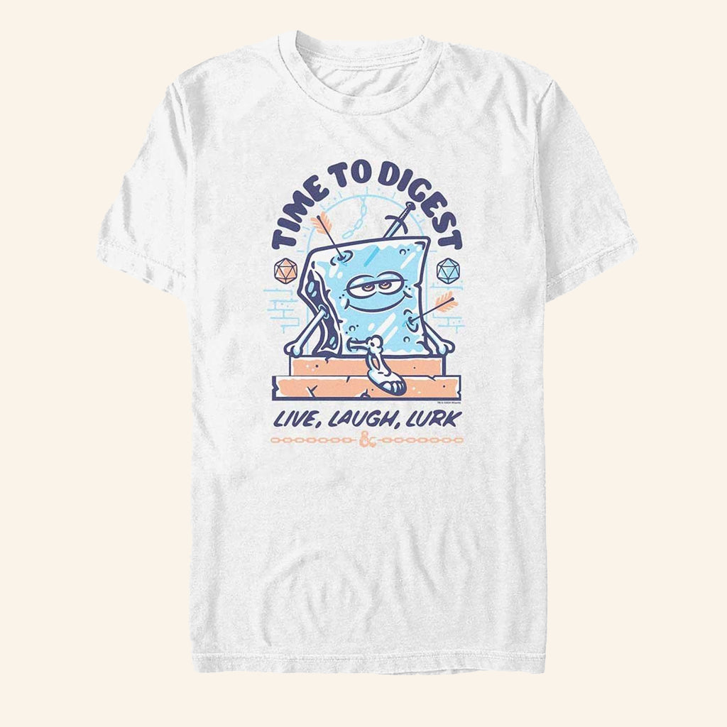 Dungeons And Dragons Merch Time To Digest Live Laugh Lurk Gelatinous Cube T-Shirt Gifts For Him - GypsysystersGift