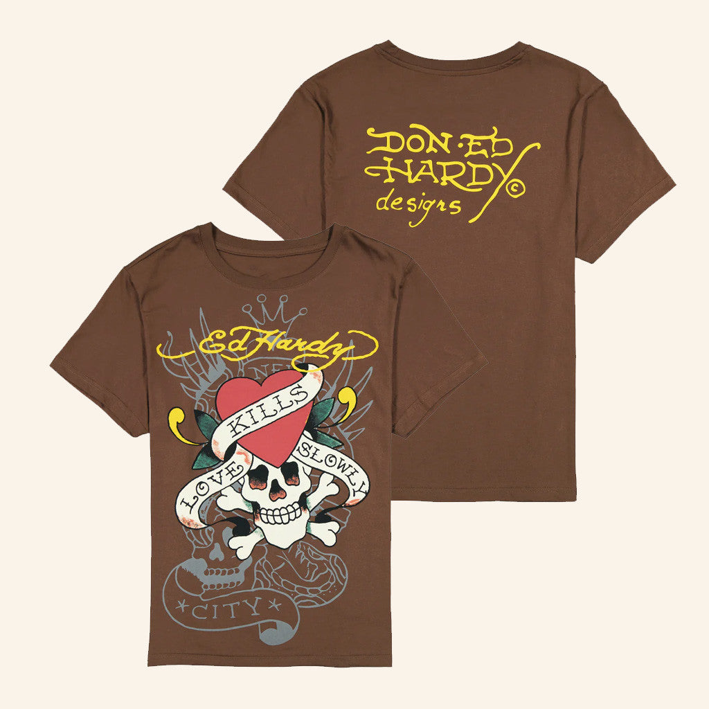 Ed Hardy Merch LKS Skull T-Shirt Christmas Ideas For Father - Gypsysystersgift