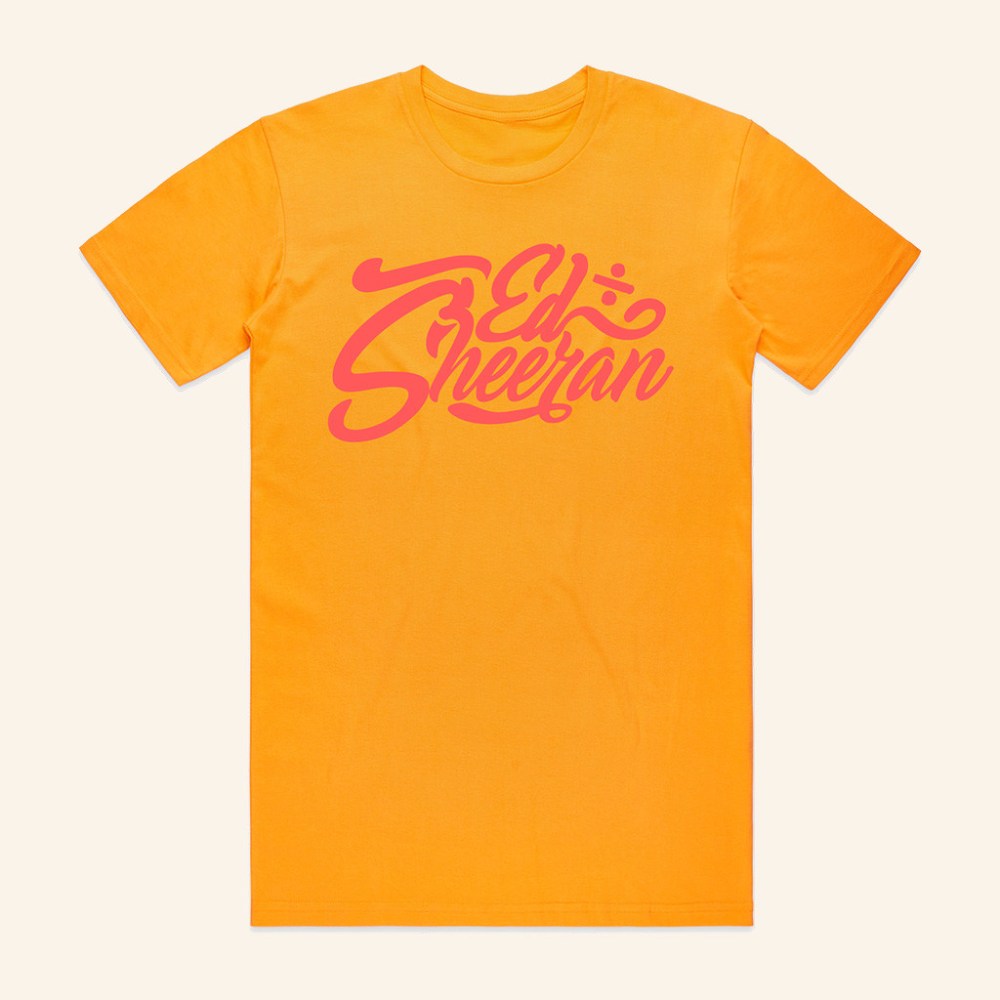 Ed Sheeran Merch Gold State T-Shirt Christmas Presents For Him - Gypsysystersgift