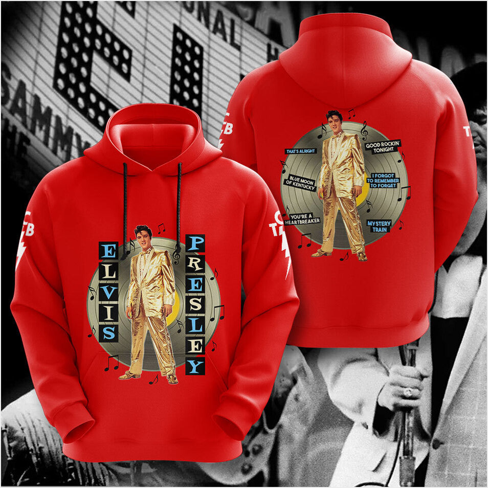 Elvis Presley Black 1956 Jailhouse Rock Hoodie Gifts For Her Trendy Merch - Gypsysystersgift