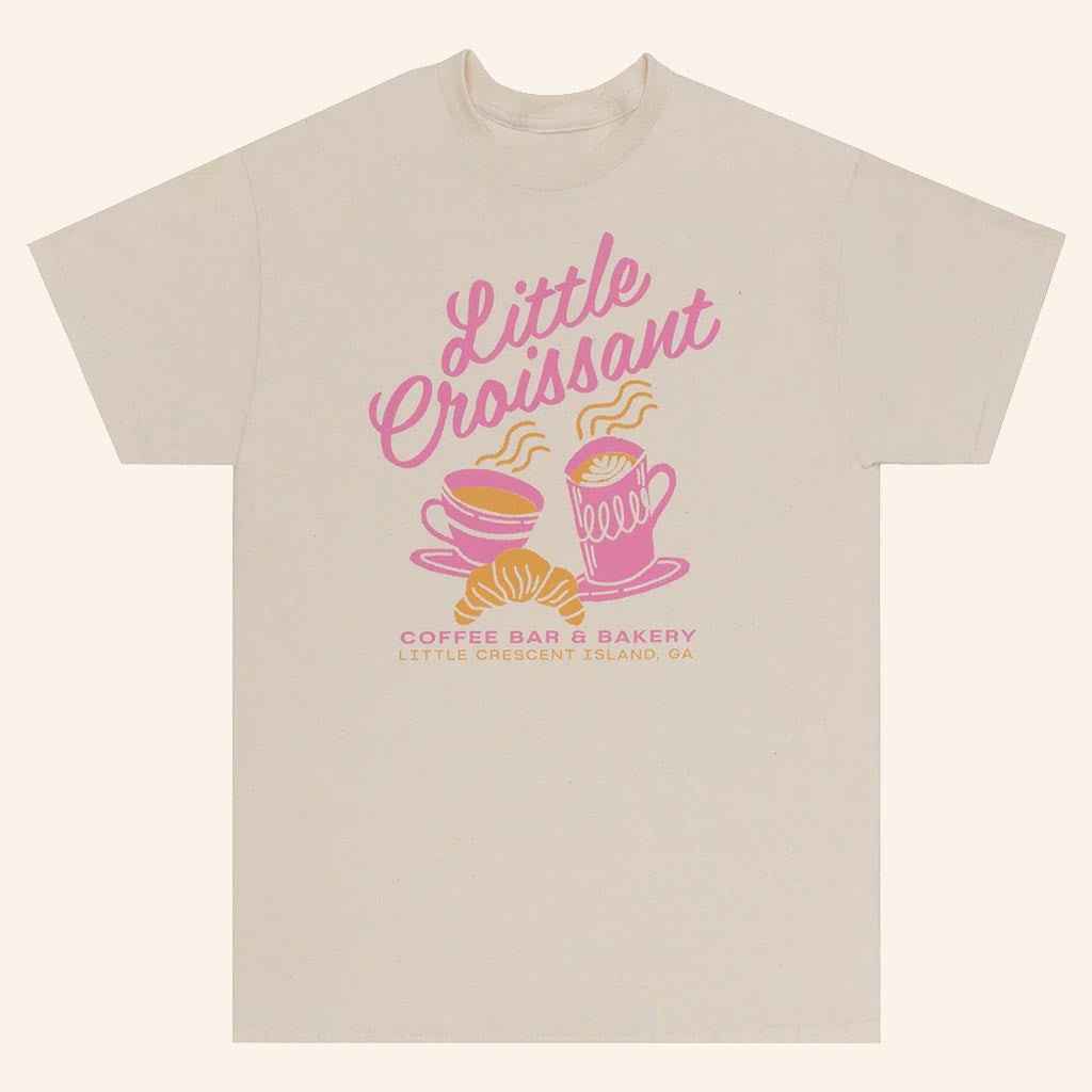 Emily Henry Merch Little Croissant Coffee Bar T-Shirt Best Birthday Gift For Her - GypsysystersGift