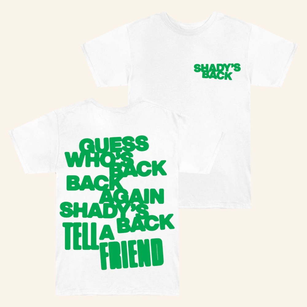 Eminem Merch The Eminem Show Shady's Back T-Shirt Christmas Gifts For Him - Gypsysystersgift