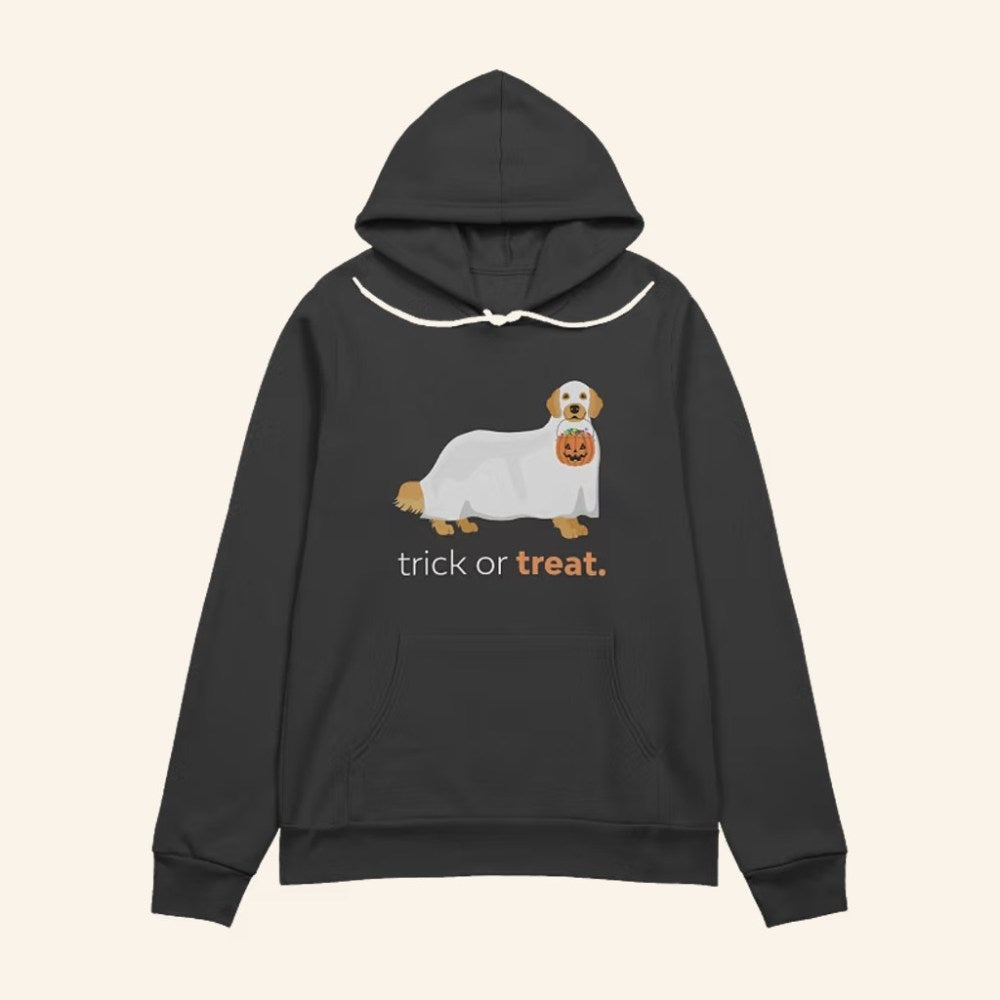 Encore Vet Merch Spooky Pup Trick Or Treat Hoodie Gifts For Halloween - Gypsysystersgift
